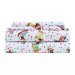 Joyland Winter DACHSHUND King Size Sheets Set